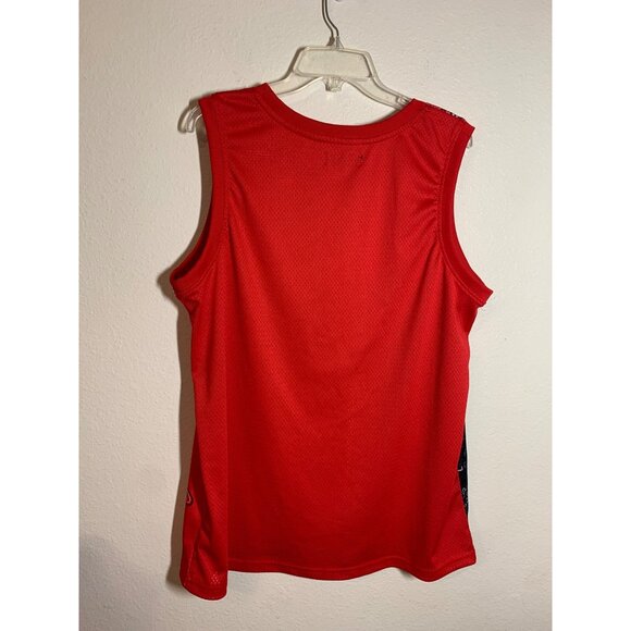 Huge Fashion Exchange Athletic Tank Summer Lifting Workout Casual Red Men Sz XL - Picture 2 of 6